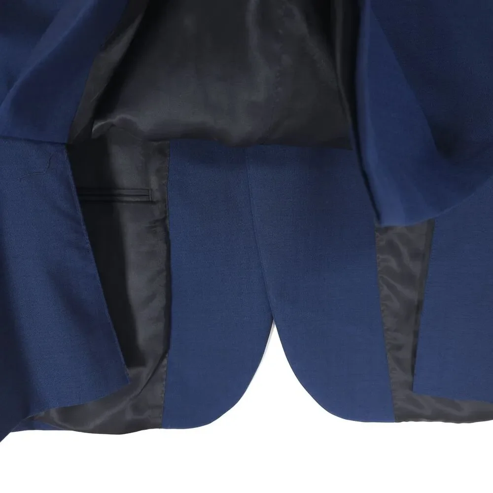 JOHN VARVATOS USA Mens Sport Coat Blazer‎ 42R Blue 100% Wool PREMIUM TAILORED